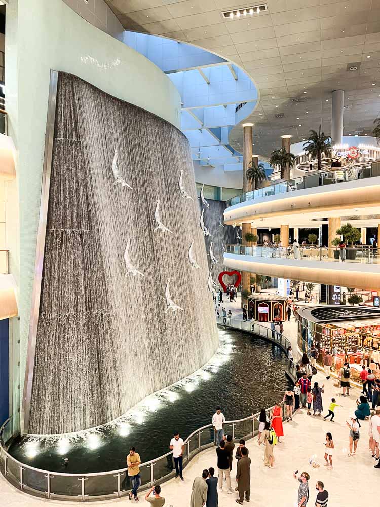 Dubai Mall Waterfall Attractions in Dubai Mall Dubai Mall Attractions